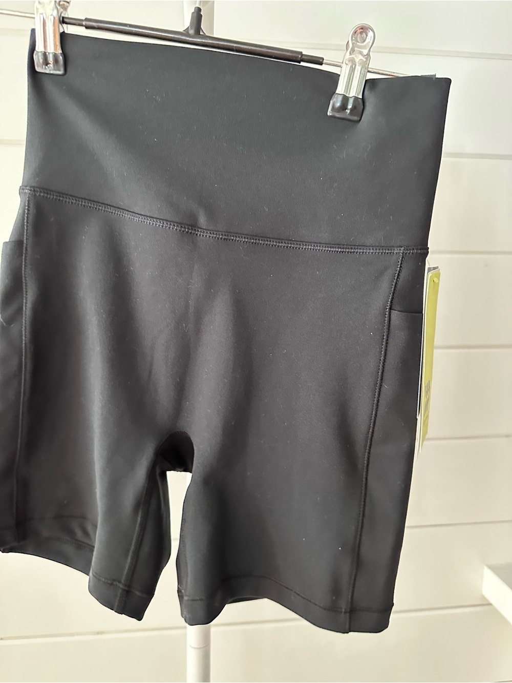 Women’s High-Waist Black Performance Bike Shorts